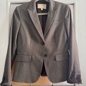 Banana Republic gray/brown Blazer Classic Tailored Fit